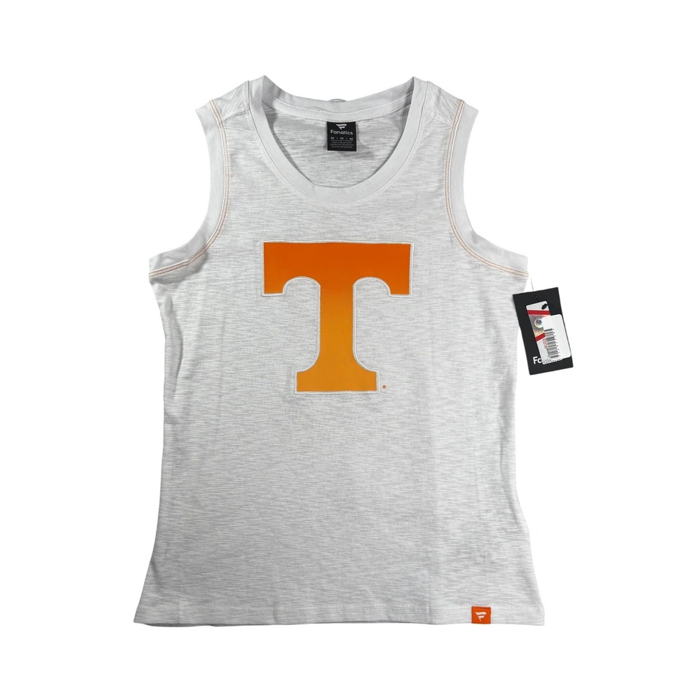 Fanatics Tennessee Volunteers Tank Top Womens Medium Gray Slub Knit UT Vols T